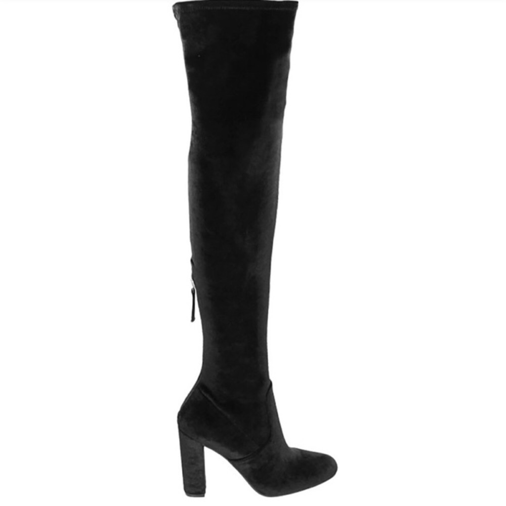 Steve Madden Emotionv Black Over the Knee Boots
